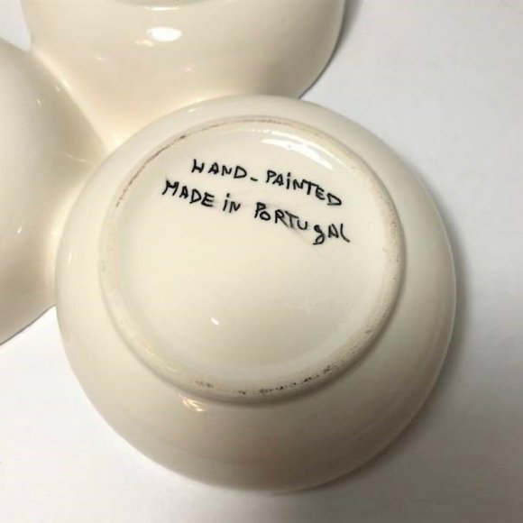 Hand Painted Ceramic Trio Dish | Vintage Serving Dish | Made in Portugal - Picture 7 of 8